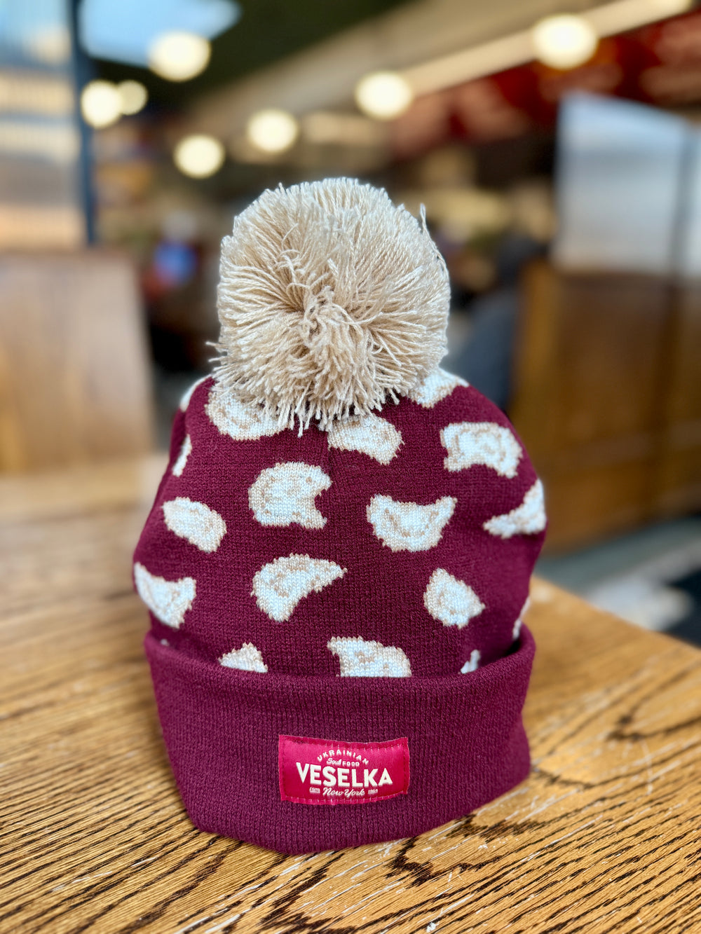 New Burgundy Veselka Beanie
