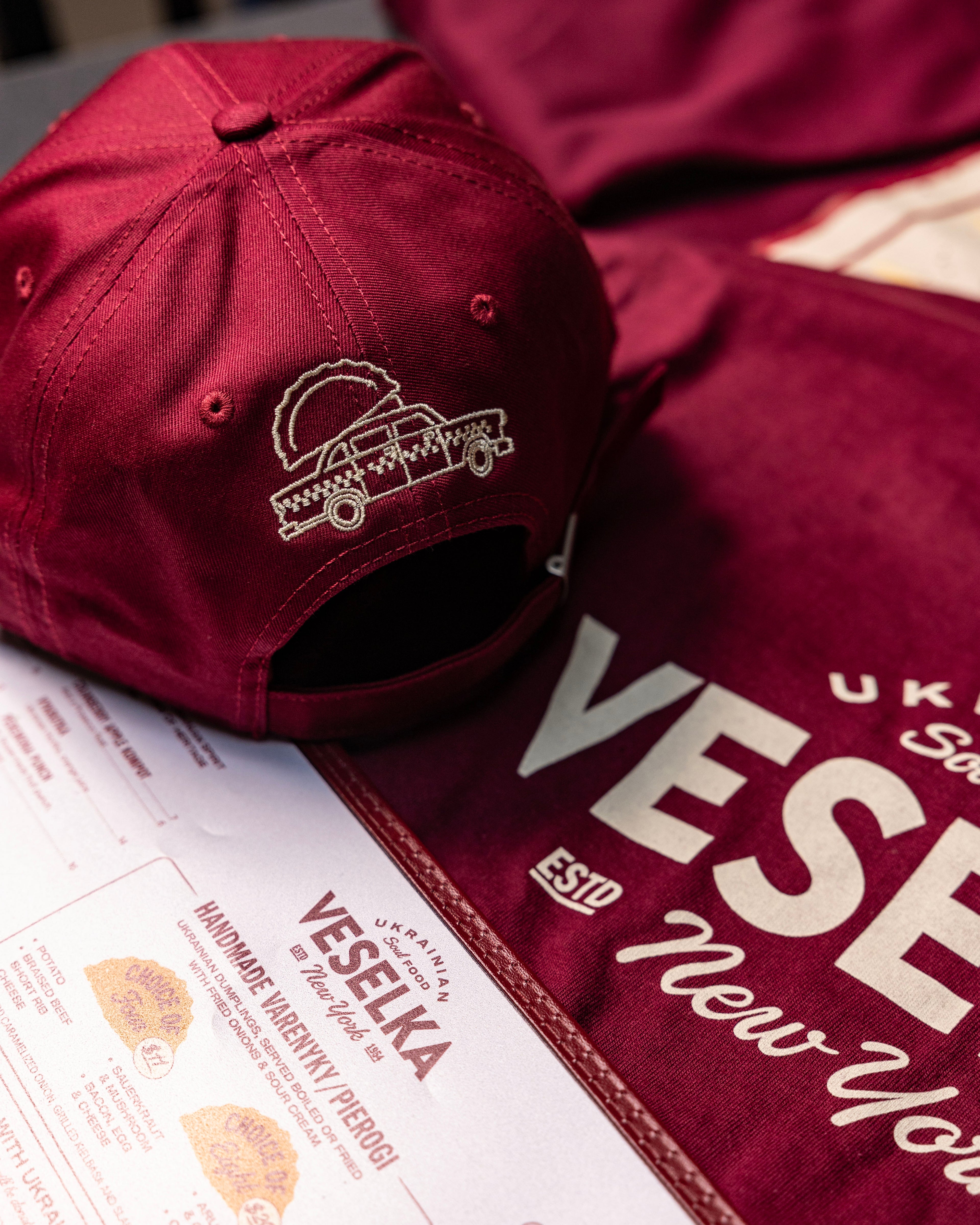 Veselka Burgundy Hat