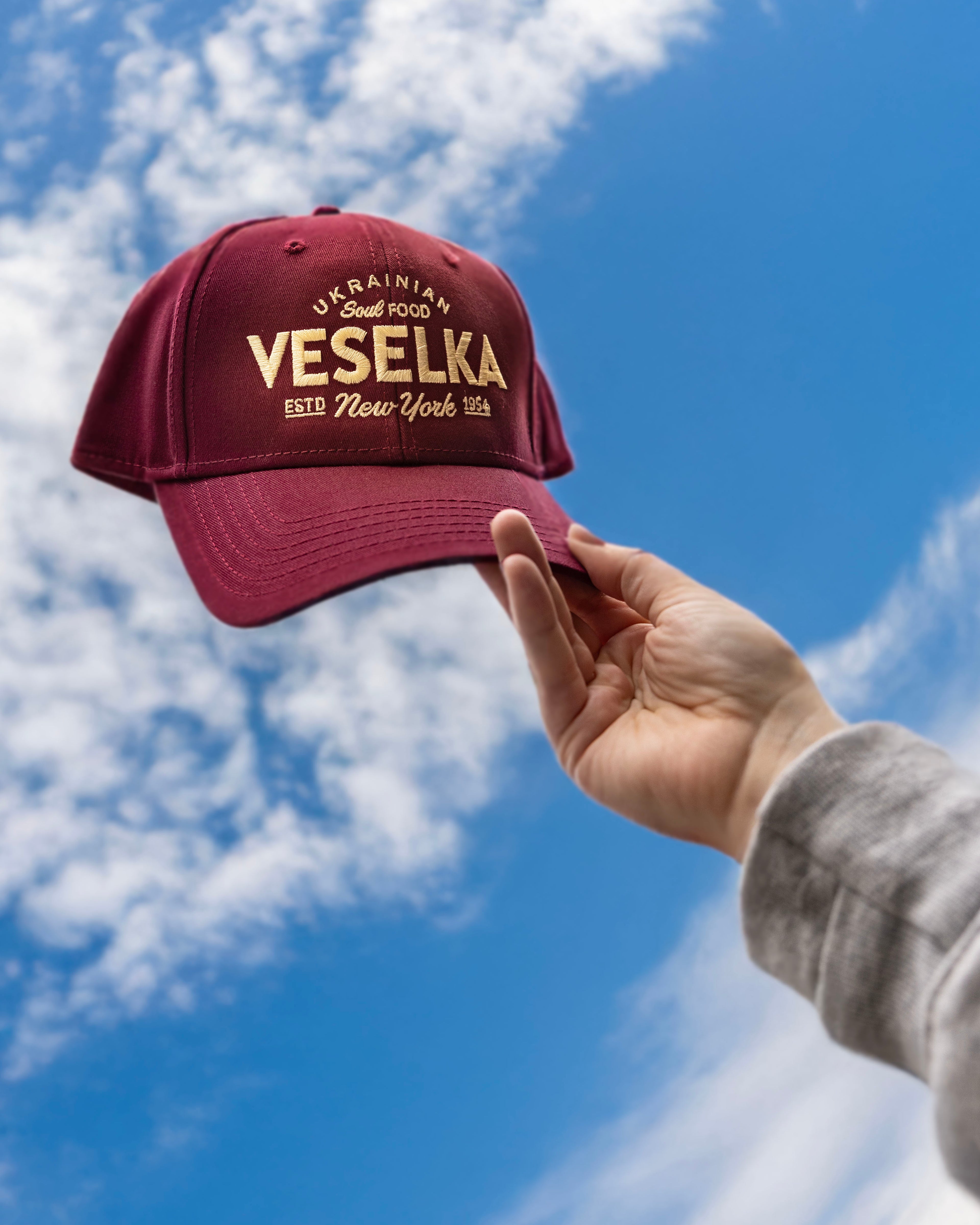Veselka Burgundy Hat