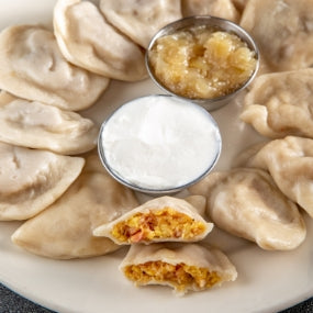 Bacon Egg and Cheese Pierogi on a plate (flavor launched in 2015)