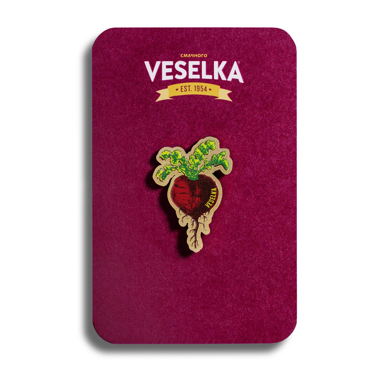 Beet Enamel Pin, Veselka 