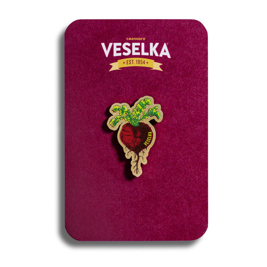 Beet Enamel Pin, Veselka 
