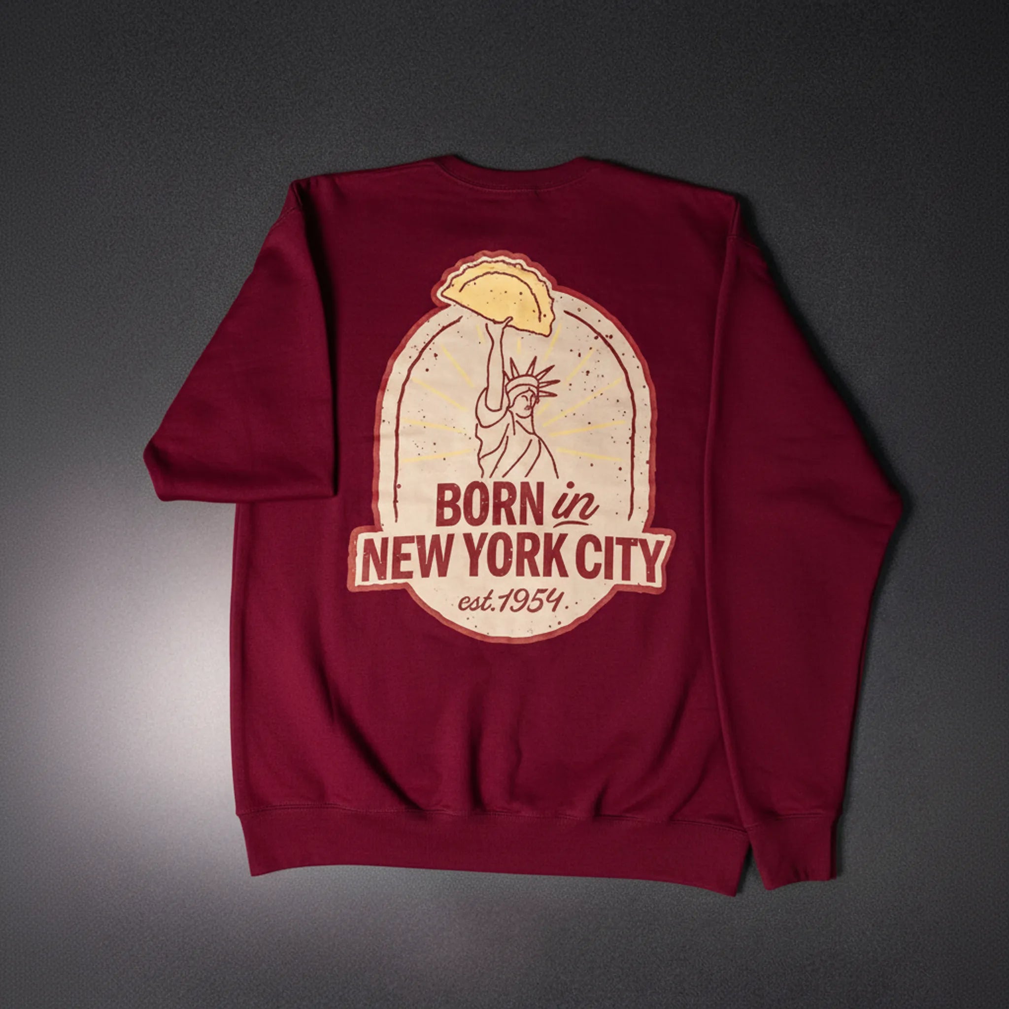 Veselka Burgundy Crew Neck Sweatshirt