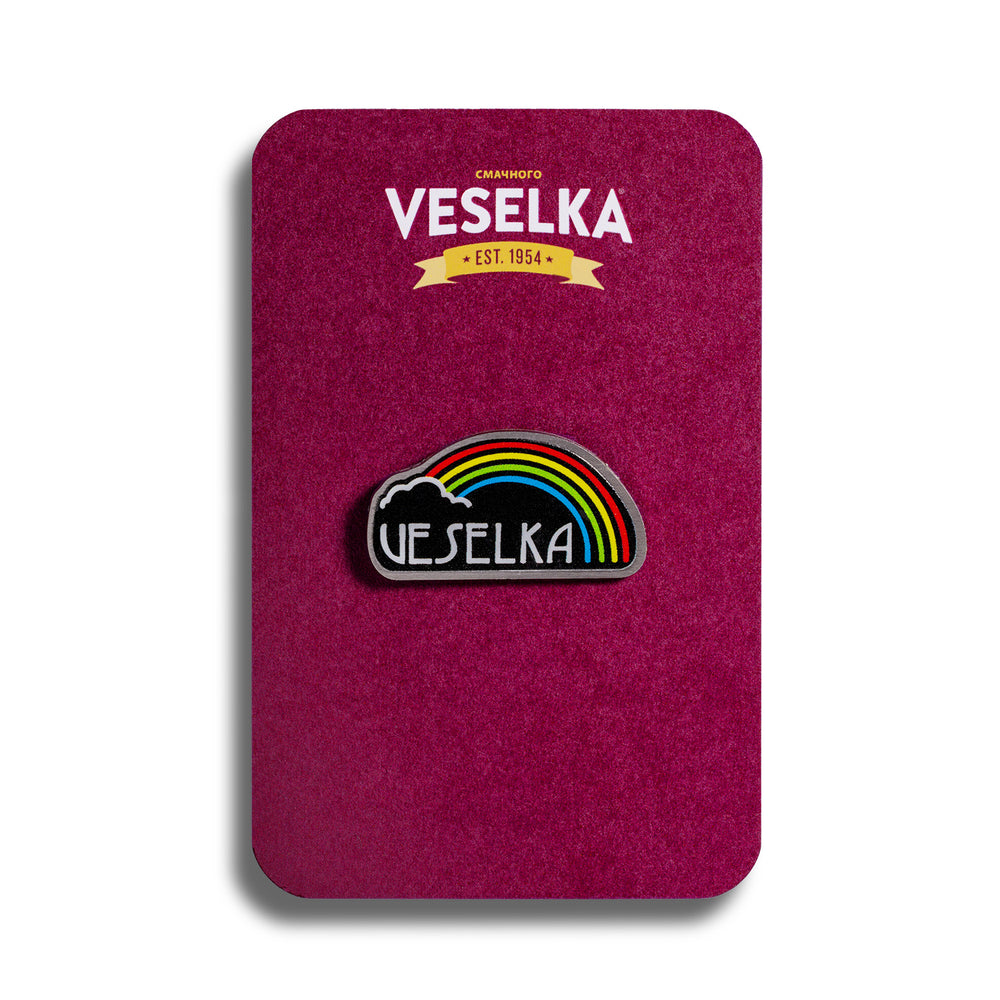 Rainbow Enamel Pin, Veselka