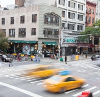 Across the street from Veselka 