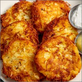 6 Latkes close up