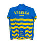Stand with Ukraine, yellow and blue cycling jersey 